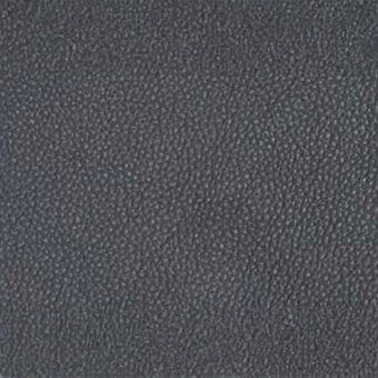 Dark gray leather texture with dense granular pattern, exhibiting irregular indentations and a matte, embossed finish against a neutral backdrop.